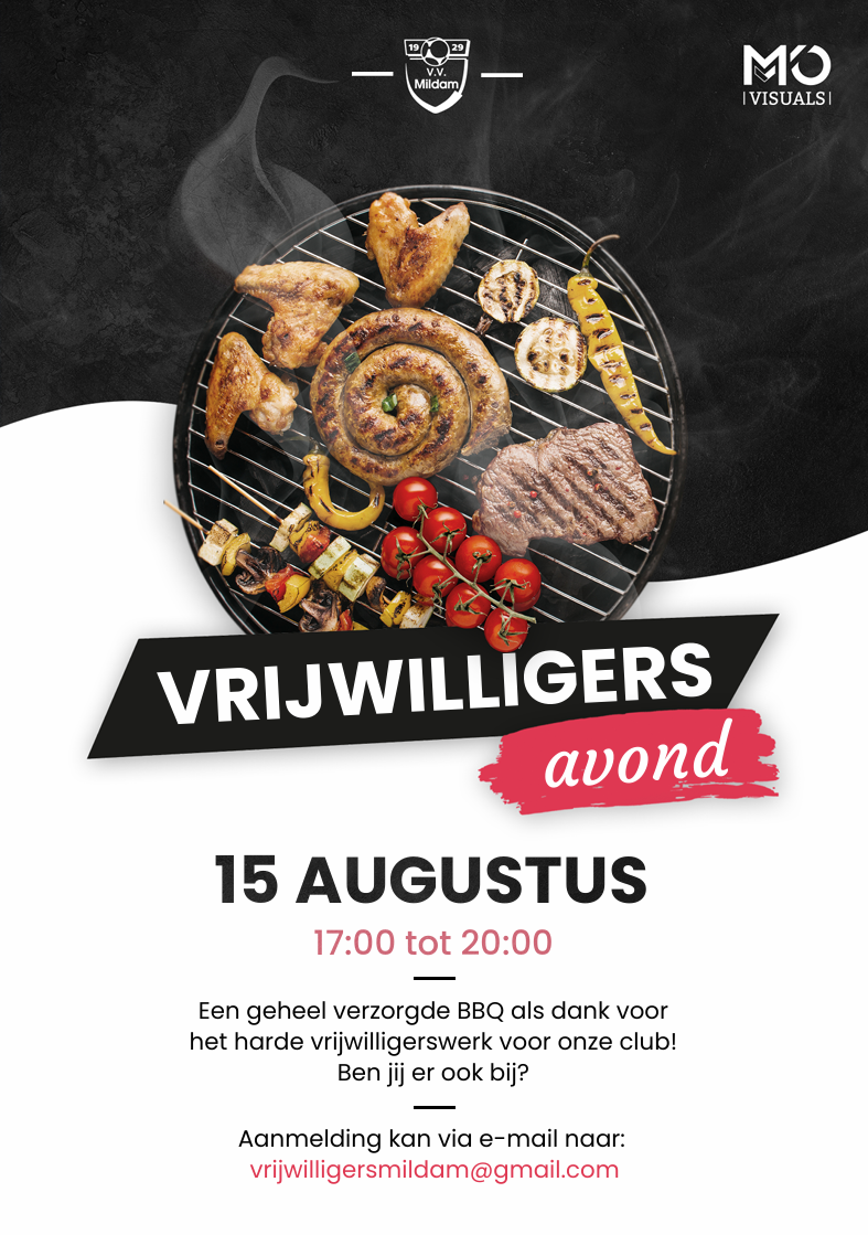 Vrijwilligersavond VV Mildam 🍖💚