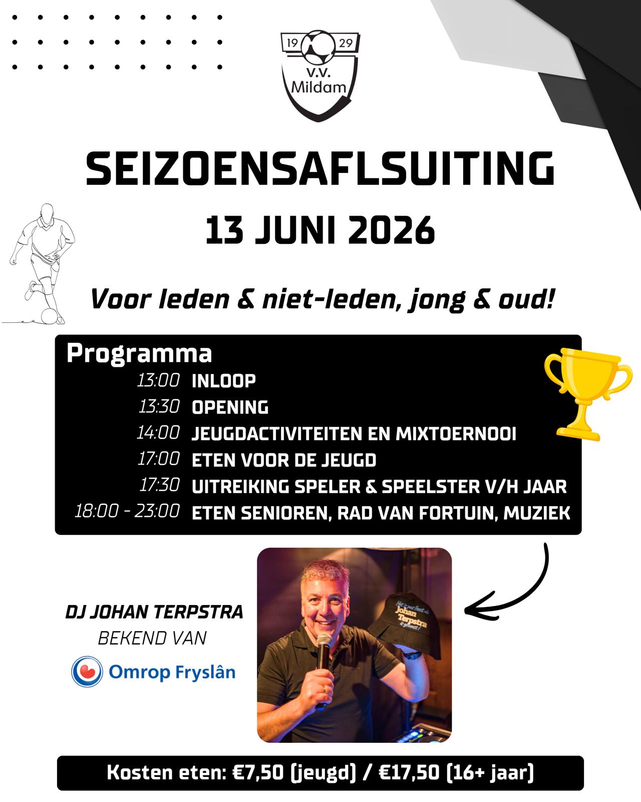 Seizoensafsluiting VV Mildam: samen knallen we het seizoen uit! ⚽🎉