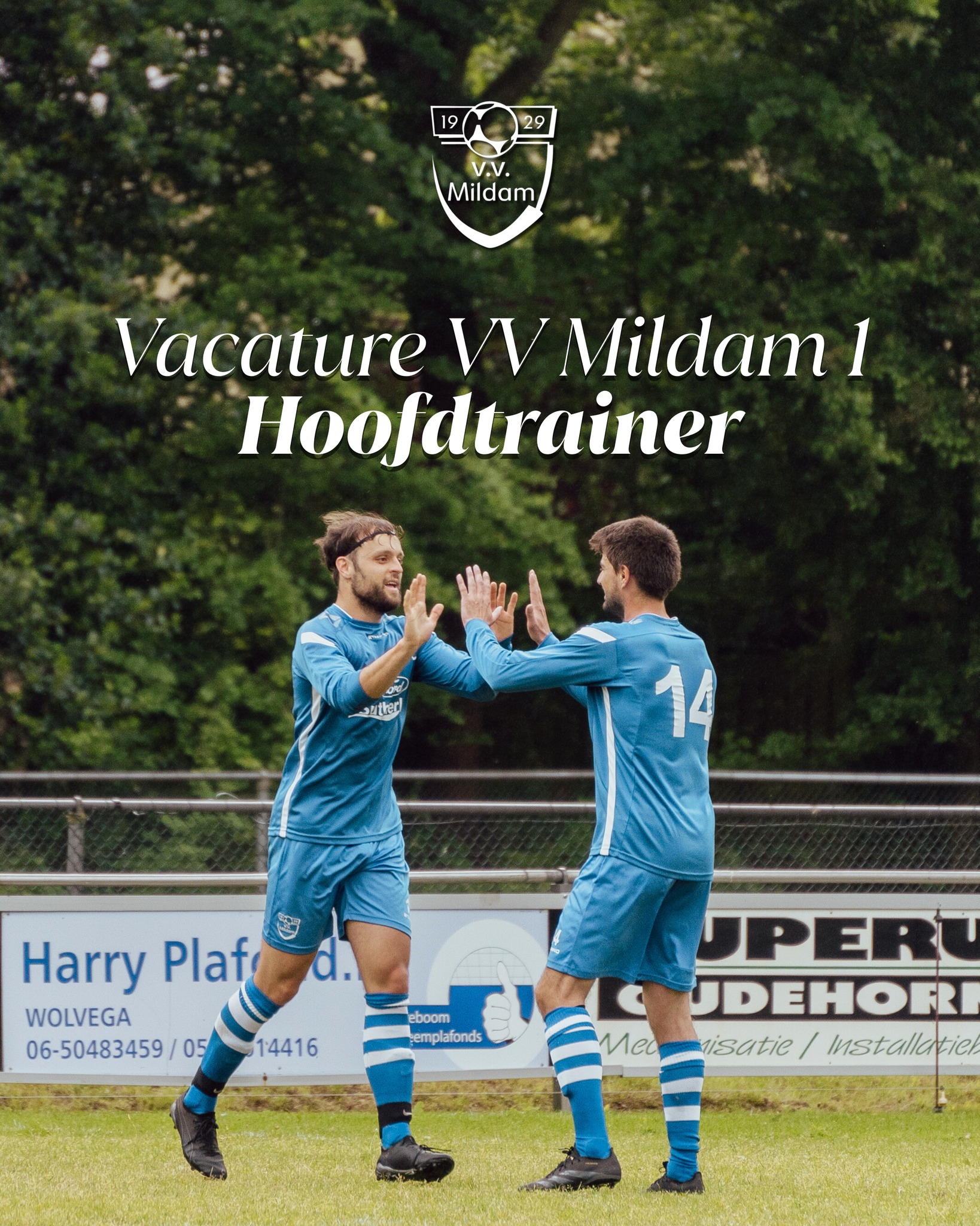 Vacature VV Mildam 1 - Hoofdtrainer
